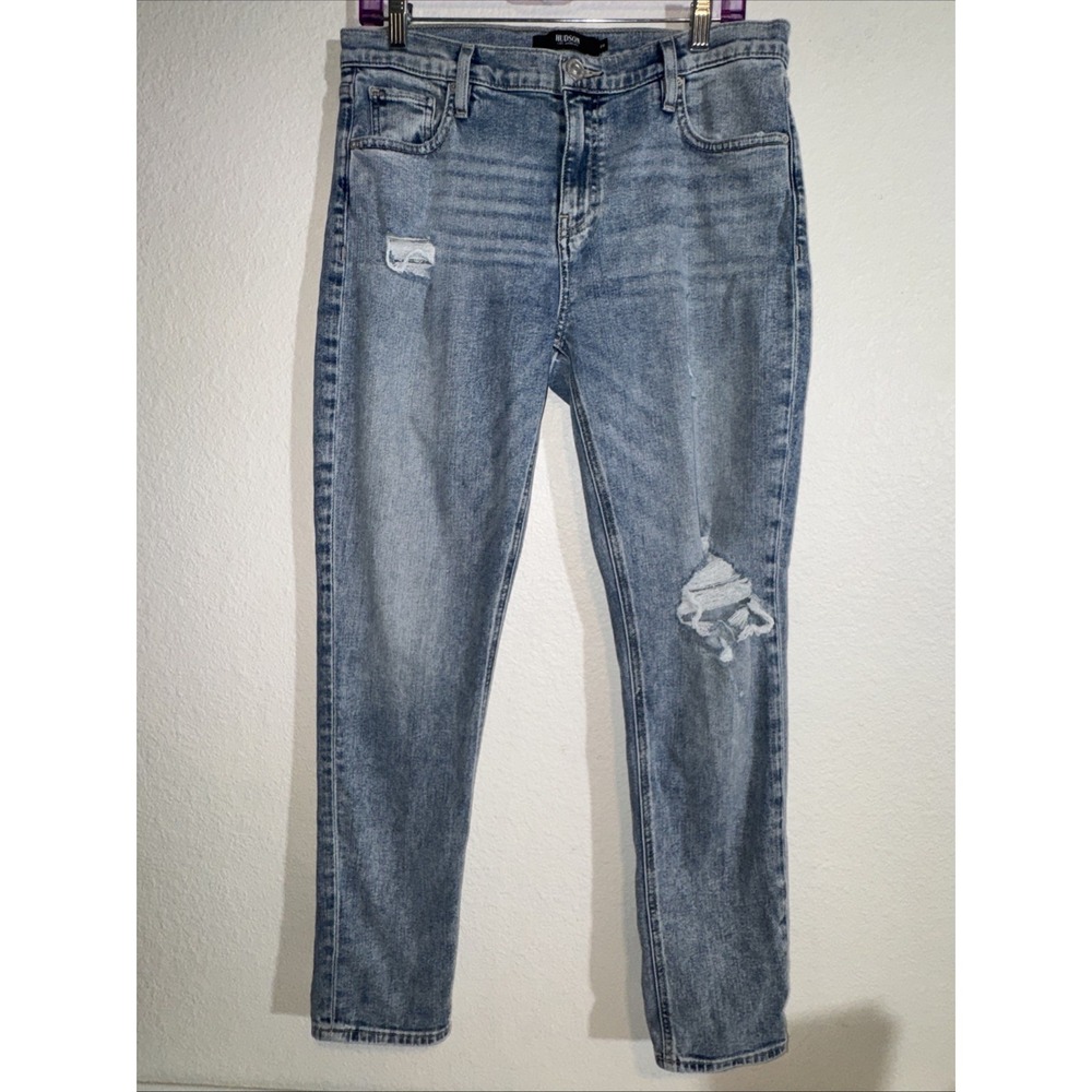 Hudson‎ Jeans Women's Size 30 Lana Mid Rise Boyfriend Stretch Distressed 🇬🇧